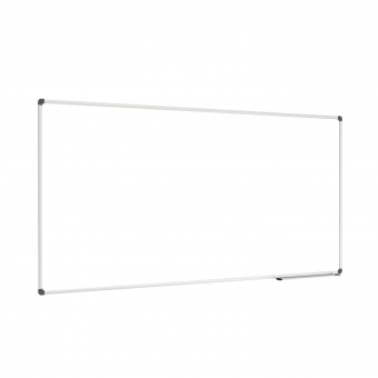 Whiteboard, 180x 90 cm, mit 40 cm Ablage, Stahl weiß, 